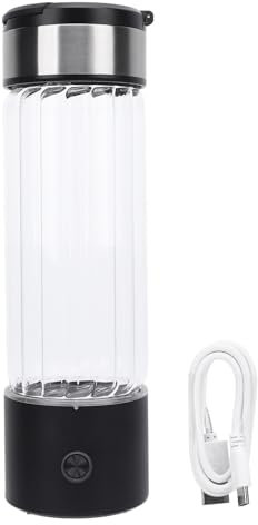 WOHPNLE Generador de botellas de agua de hidrógeno, máquina de ionizador portátil portátil de botella de agua hidrogenada recargable para el USB para el hogar, el gimnasio, la oficina, la