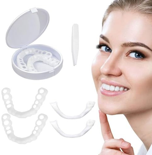 Dentier Sourire Parfait,Dentier Sourire Fausse,Facette Prothese Dentaire,Faux Dentier Sourire Parfait,Prothèse Dentaire Cosmétique,Facette Dentaire Haut Et Bas