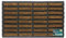 JVL Heavy Duty Rubber Natural Coir Tuffscrape Door Mat, 45 x 75 cm
