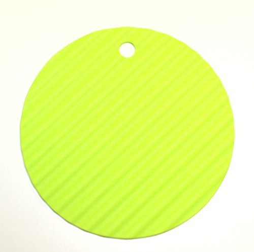 Cook line Silikon Topflappen/Topfuntersetzer Rillen rund (grün)