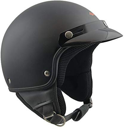 SKAP Casque Jet 1FH-DFA-01B1 Smarty, Noir Mat, Taille S