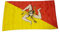 R&F srls Bandiera Sicilia Trinacria Tessuto Misura Standard 90 X 150 cm