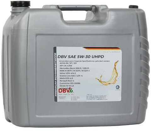 DBV SAE 5W/30 UHPD Synthetik-Öl neuster Technologie 20-Liter-Kanister