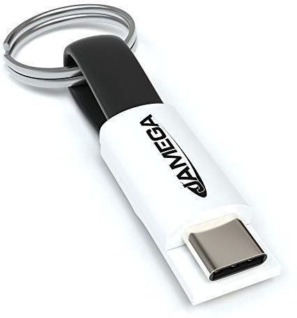 JAMEGA – USB-C Schlüsselanhänger Ladekabel | USB Typ C Kabel Magnetisches Datenkabel für Samsung Galaxy S10, S9, S8 Plus, Note 10, A3, A5 2017, Huawei P30, P20, Mate 20 Pro, HTC, Sony, Google Pixel
