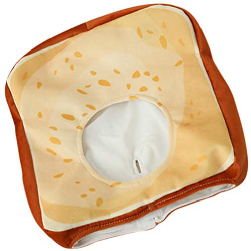 Toyvian 1stk Toastbrotdeckel Plüschhut Foto Requisiten Neuartige Party-Kopfbedeckung Lustiger Plüschkopfschmuck Plüsch-Toast-Hut Kleidung Kind Gemütlich Plüsch Und Pp Baumwolle Hokkaido