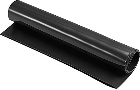 sourcing map 1m Länge PVC Schrumpfschlauch 220mm Durchmesser 350mm Flachbreite, Batterie Ummantelung Schrumpfschläuche Schwarz Isolierschlauch Wasserdicht Schutzschlauch für Akku Batterien Set