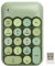 Tastierino Numerico Wireless, Tastierino Numerico 18 Tasti con Tastierino Rotondo Vintage Tastiera Numerica Portatile a 2,4 GHz per Laptop, PC, Desktop(x910 tastiera wireless a colori misti verde)