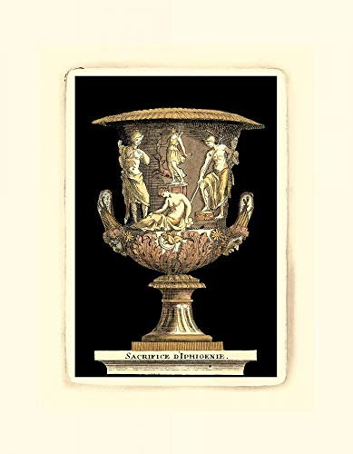 Kunstdruck auf Holz gespannt, Renaissance-Vase I Vision Studio – Mode vertikales Bild dekorative Vasen Vase Renaissance Figurative Figur Kunstdruck 58 x 45 cm
