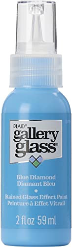 FolkArt Gallery Glass Paint 2oz-Blue Diamond
