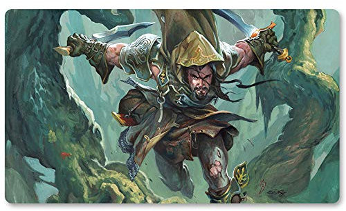Borderland Range,DE - Brettspiel MTG Spielmatten+Kostenlose wasserdichte Tasche,TCG Card Game Table Mat Größe 60X35CM, Mouse Pad kompatibel mit Digimon MTG TCG CCG RPG
