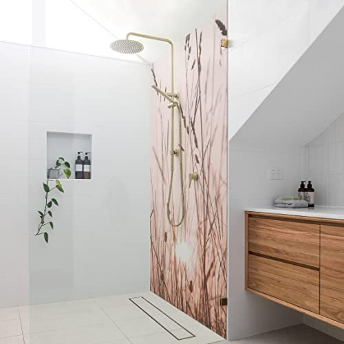 Bilderwelten Duschrückwand Folie 200x80 cm Ein traumhafter Sommerabend Bad-Rückwand Motiv fugenlose Wandverkleidung Dusche
