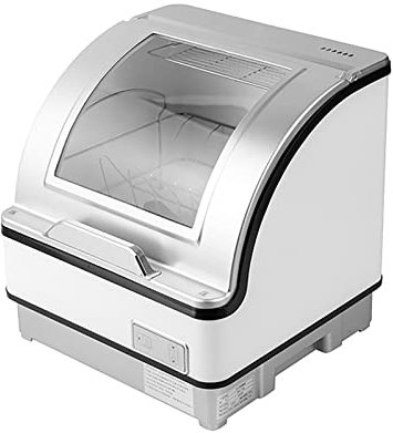 BLUNOA Lave-Vaisselle De Table pour Un Repas À 6 Ports Mini Lave-Vaisselle UV Portable Lave-Vaisselle De Comptoir Automatique Pulvérisation À 360 ° Et Température Élevée De 70 ℃ Facile À Nettoyer