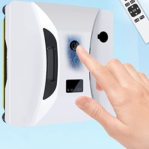 AOKLEY Adsorción al Vacío Limpia Cristales Robot,Robot Limpieza de Ventanas Automático,Aspiradora Robot de Limpieza de Ventanas,Limpieza de Vidrio Inteligente con Control Remoto