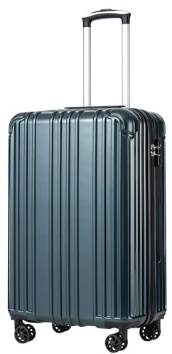 COOLIFE Hartschalenkoffer Rollkoffer Reisekoffer Handgepäck, PC+ABS-Material leicht, mit TSA-Schloss und 4 multidirektionale Räder langlebig
