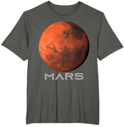 Mars Planet Shirt, Sonnensystem Planet T-Shirt Damen Herren Kinder T-Shirt
