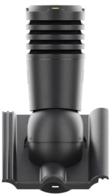 Entlüfterkamin EcoLine Premium DN125 für Braas - Frankfurter, Benders - Mecklenburger, ProDach - Doppelrömer Dachziegel Dachlüfter Lüfter (RAL 7024 - Graphitgrau)