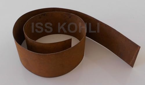 Rasenkantenband Edelrost Verschiedene höhen und längen 1 mm dick Beet Begrenzung (15 Meter 20 cm hoch)
