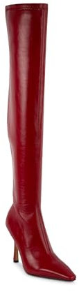 Steve Madden Lorinda Stivali Sopra il Ginocchio Donna, Rosso, 36 EU