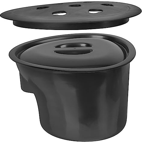 MAGICLULU 1 Ensemble D'Accessoires De Chaise De Pot Crachoir D'Urinoir En Plastique Crachoir En Plastique Pour Personnes Âgées Crachoir Portable Pot D'Urine Toilette Portable Pour Pot De