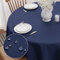 Softalker Abwischbare Tischdecke Blau Rund 140 cm Tischdecken Abwaschbare Wasserabweisend und Fleckschutz Tischtuch aus 210 GSM Polyester Pflegeleicht Table Cloth für Outdoor Geburtstag Party