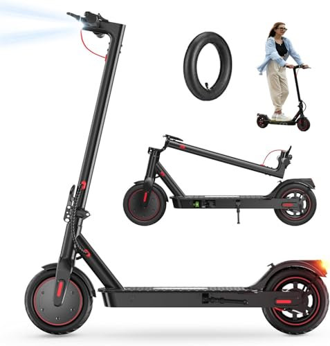 iScooter Electric Scooter, 350W Motor i8/i9 Electric Scooters Adult with Cuise Control, 20-30KM Range, 8.5Inch Tires, 3 Speed Mode, Double Braking System Fast E Scooter for Adults and Teens