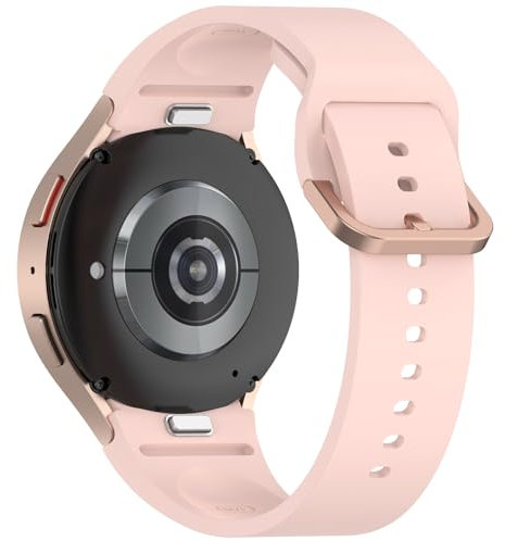 Miimall Cinturino in Silicone per Samsung Galaxy Watch 7/FE/6/5/4 40mm 44mm, Pro 45mm, Watch 4 Classic 46mm 42mm, 6 Classic 47mm 43mm, Strap Leggero Regolabile per Galaxy Watch 7/FE/6/5/4, Rosa