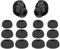 Replacement Earbuds Tips Silicone Ear Tips Compatible with Bose New QuietComfort Earbuds, Black, Earphones Eartips Earpads Ear Caps S/M/L 3 Size 6 Pairs,Black 803b