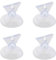SEIWEI Lot de 4 outils de retrait d'ampoule LED - Transparent - 30 mm - Noir - Avec ventouses en caoutchouc - Changeur d'ampoule en PVC pour ampoules GU10 à changement de couleur