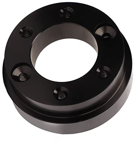 Sorandy 70mm Steering Wheel Adapter Plate, Car Steering Wheel Adapter Plate, Steering Wheel Hub Adapter Compatible with 13 14in Steering Wheel