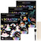 3 Satz Kratzbilder für Kinder 18,5 * 13,5 cm Magische Regenbogen Kratzpapier Kratzbuch Magic Scratch Book Kratzpapier Set mit Buntem Farbverlauf und Kratzstift, Einhorn,kleine Fee,Unterwasserwelt