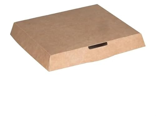 Notpla Lid 800 ml, Pack 260 | Provides a secure, leak-resistant seal for busy catering services, keeping takeaway meals fresh and protected.
