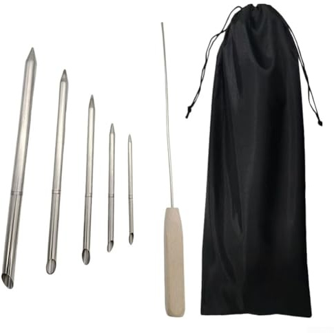 Seil-Spleißwerkzeug-Set, Paracords, Schnürnadel, Flecht-Set, 6-teilig, Edelstahl, für Fid-Werkzeuge, 5 Größen für Segelboot, Seil-Reparatur
