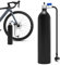 Inflador para Bicicletas,Depósito De Inflado para Ruedas - Bomba de Inflado con Depósito, Compresor Portátil 200PSI para Bicicletas de Montaña y Carretera