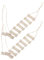 Toyvian 1 Set Mini Wooden Ladder Fairy Garden Miniature Rope Ladder for DIY Projects for Dollhouses Micro Landscape Decoration Rustic Charm for Creative Crafts