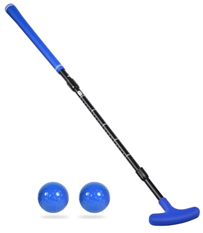 Ausluofell Golfschläger Set,mini Golf Set-Left/Right Handed inklusive Putter und Golfball,Ausziehbare Schubstange aus Aluminiumlegierung für Anfänger,Outdoor &Indoor