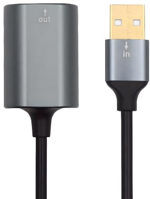 xiwai USB Typ-A auf SPDIF Toslink Audio Optische Buchse Opt USB 2.0 Stecker auf Digital Optische Glasfaser Sound Interface Buchse Adapterkabel für Laptop Desktop 20cm