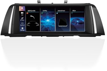 Pantalla para coche Android CarPlay de 10,25 pulgadas para BMW Serie 5 F10/F11 (2010-2012, CIC), pantalla táctil HD Linux con Bluetooth, MirrorLink, compatibilidad OEM, instalación Plug & Play