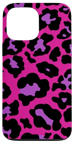 Leopardo Lilla Viola rosa Custodia per iPhone 13 Pro Max