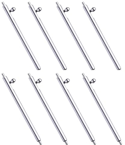 BE-TOOL Confezione da 8 perni a molla a sgancio rapido, in acciaio inox, perni di ricambio per cinturini e cinturini di orologi