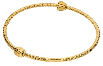 Purelei LEI Charm Armreif (Gold/M-L) – Wasserfestes Damen Armband aus Edelstahl (14K vergoldet) – Armreif für LEI Charms mit Stopper-Charm – Schmuck für deinen individuellen Look