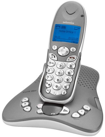 Swissvoice Eurit 557 schnurloses ISDN Telefon mit digitalem Anrufbeantworter