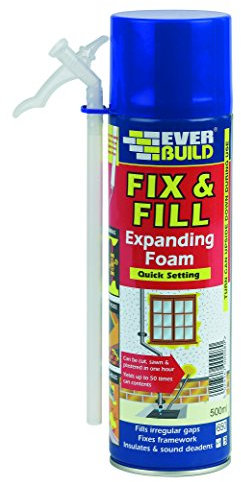 Everbuild Fix and Fill Quick Setting Expanding Foam, 500 ml