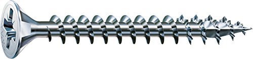 SPAX Universalschraube, 3,5 x 40 mm, 200 Stück, Kreuzschlitz Z2, Senkkopf, Vollgewinde, 4CUT, WIROX A3J, blank verzinkt, 1081010350403