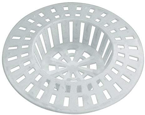 Home Xpert Juego de 2 coladores para fregadero, colador para ducha, colador de pelo, 60 mm de diámetro, color blanco
