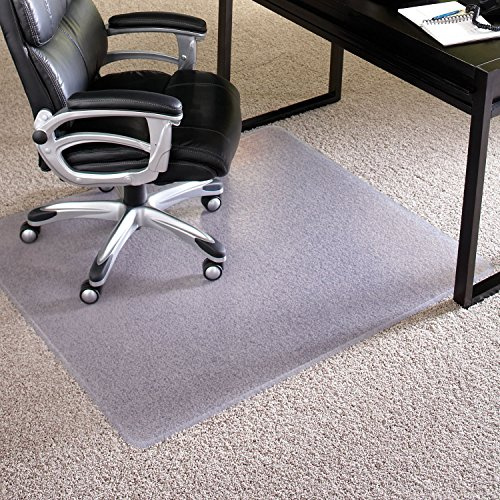 ES Robbins High Pile Carpet Chair Mat, Rectangle 46x60 Beveled Edge