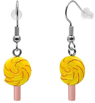 Soul-Cats 1 Paar leichte Lutscher Ohrringe aus Kunsstoff für Damen, Mädchen