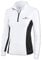 Black Crevice Damen Skirolli Zipper Shirt, zweifarbig, weiß/schwarz/schwarz, 44