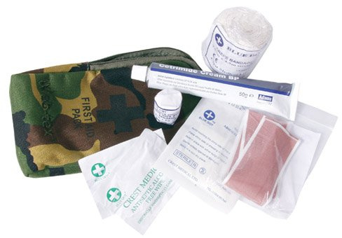Military Army Small First Aid Kit Hiking Camping Bushcraft DPM Camo