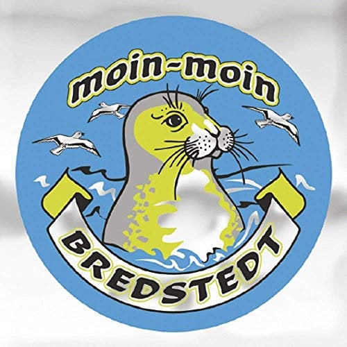 Auto-Aufkleber Stick Applikation Emblem Aufkleber rund mit Spiegelfoliemoin-moin BREDSTEDT NEU Gr. ca. 7.5cm (301499)