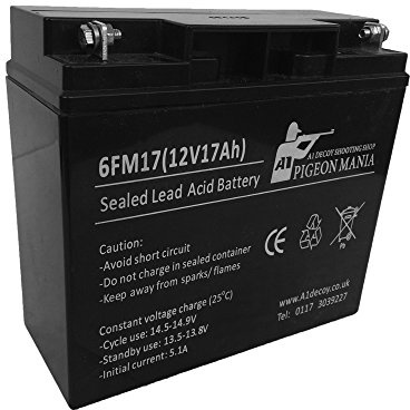 12 Volt Rechargale Sealed Lead Acid Battery (17 amp)